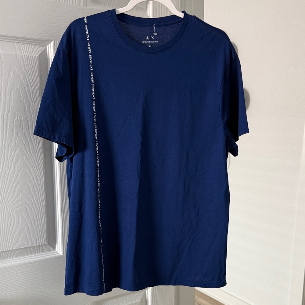 Armani Exchange Men's Deep Blue Tee